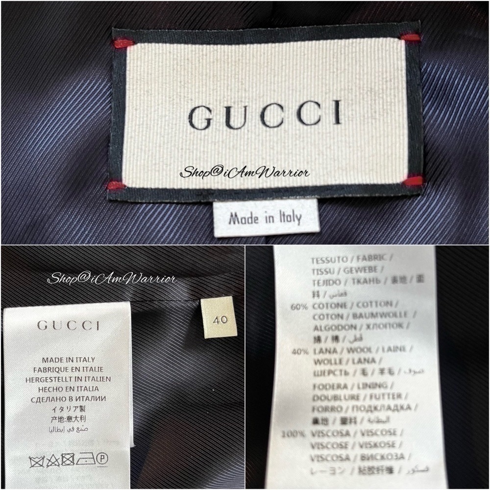 Gucci NWT Fall 19 Fil Coupé Strawberry Alessandro Michele blazer Shop@iamwarrior - Picture 11 of 14